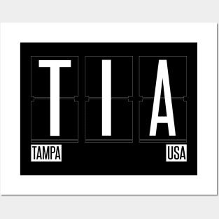 TIA- Tampa Florida Airport Code Souvenir or Gift Shirt Posters and Art